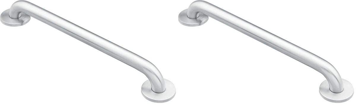 Moen DN8712 Bathroom Safety 12-Inch Stainless Steel Bathroom Grab Bar, Stainless