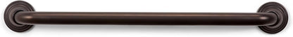 Seachrome 16 inch Finger Grip Grab Bar for Bathroom, Curl Grip, ADA Safety Grip Assist Shower Rail for Elderly and Seniors, Stainless Steel, Oil Rubbed Bronze