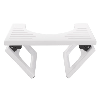 AmazerBath 7 Inches Bamboo Toilet Stool Squat for Adult, Foldable Squatting Potty Stools for Bathroom, 0.79" Thickness Poop Stool with Non-Slip Strip, Space-Saving, No Assembly Required, Natural Color