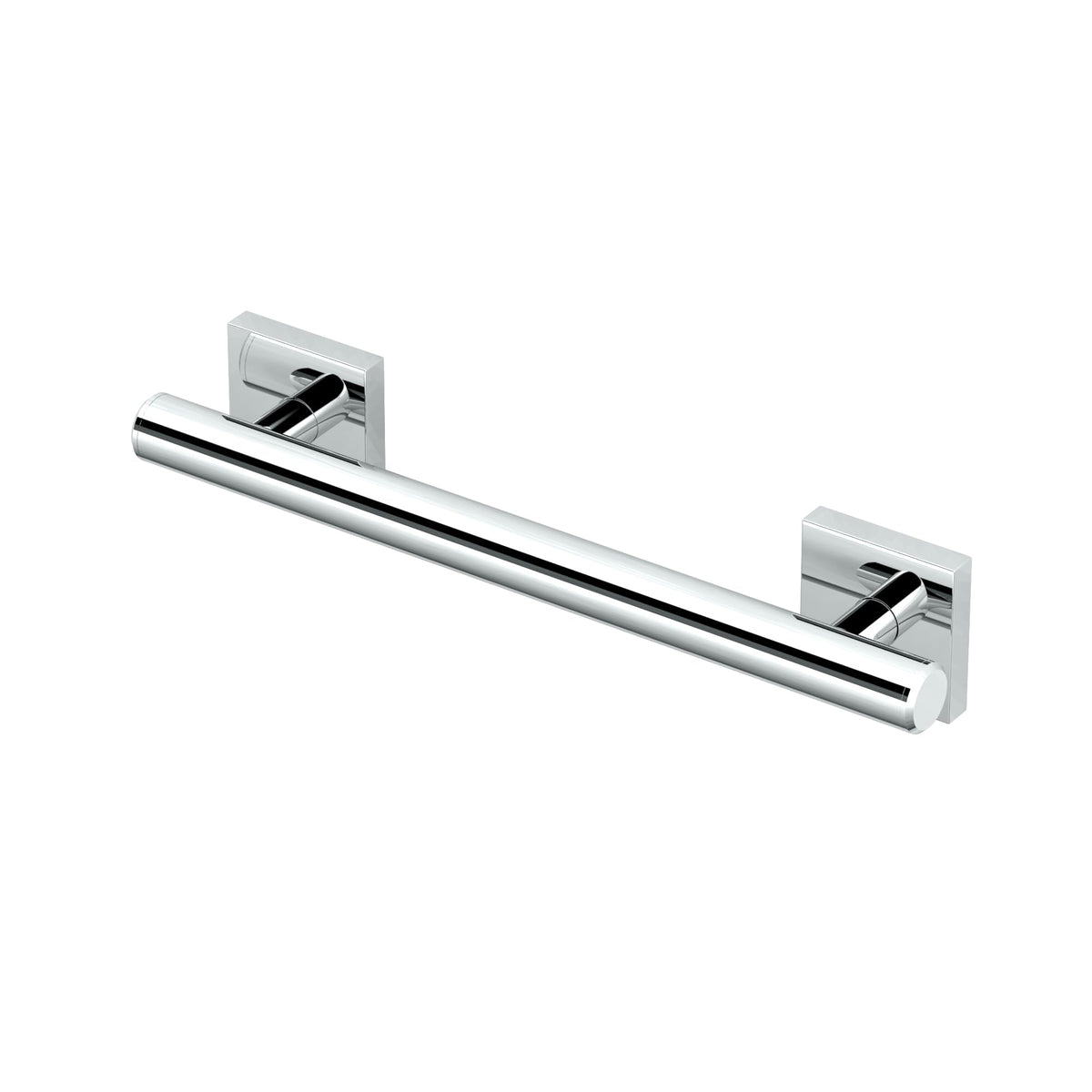 Gatco 950 Elevate Shower Grab Bar, 12 Inch, ADA Compliant, Satin Nickel, Wall Mounted Bathroom Handrail