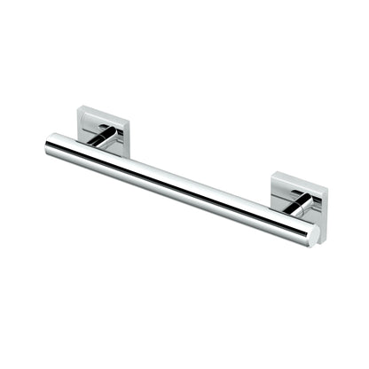 Gatco 950 Elevate Shower Grab Bar, 12 Inch, ADA Compliant, Satin Nickel, Wall Mounted Bathroom Handrail