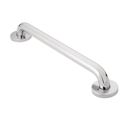 Moen Bathroom Safety 12-Inch Peened Textured Grip Stainless Steel Bathroom Grab Bar with Concealed Screws, Shower Handles for Elderly, R8712P