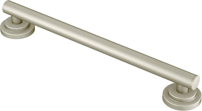 Moen YG0712BN Bathroom Safety 12-Inch Stainless Steel Modern Bathroom Grab Bar, Brushed Nickel