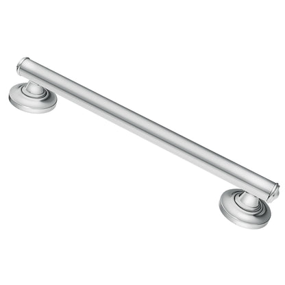 Moen Home Care Bathroom Safety 16 Inch Designer Stainless Steel Handicap Grab Bar for Bathtub and Shower, Elderly Assistance Product with Comfort Grip, Brushed Nickel, R8716D1GBN