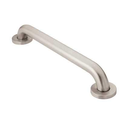Moen Home Care Bathroom Safety 18 Inch Stainless Steel Handicap Grab Bar for Bathtub and Shower, Slip Resistant Finish, Elderly Assistance Product, Polished Brass, R8918P