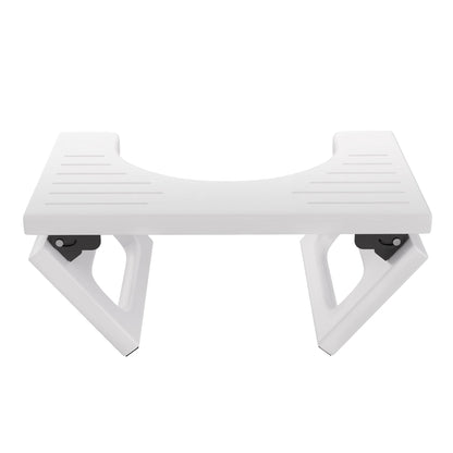 AmazerBath 7 Inches Bamboo Toilet Stool Squat for Adult, Foldable Squatting Potty Stools for Bathroom, 0.79" Thickness Poop Stool with Non-Slip Strip, Space-Saving, No Assembly Required, Natural Color