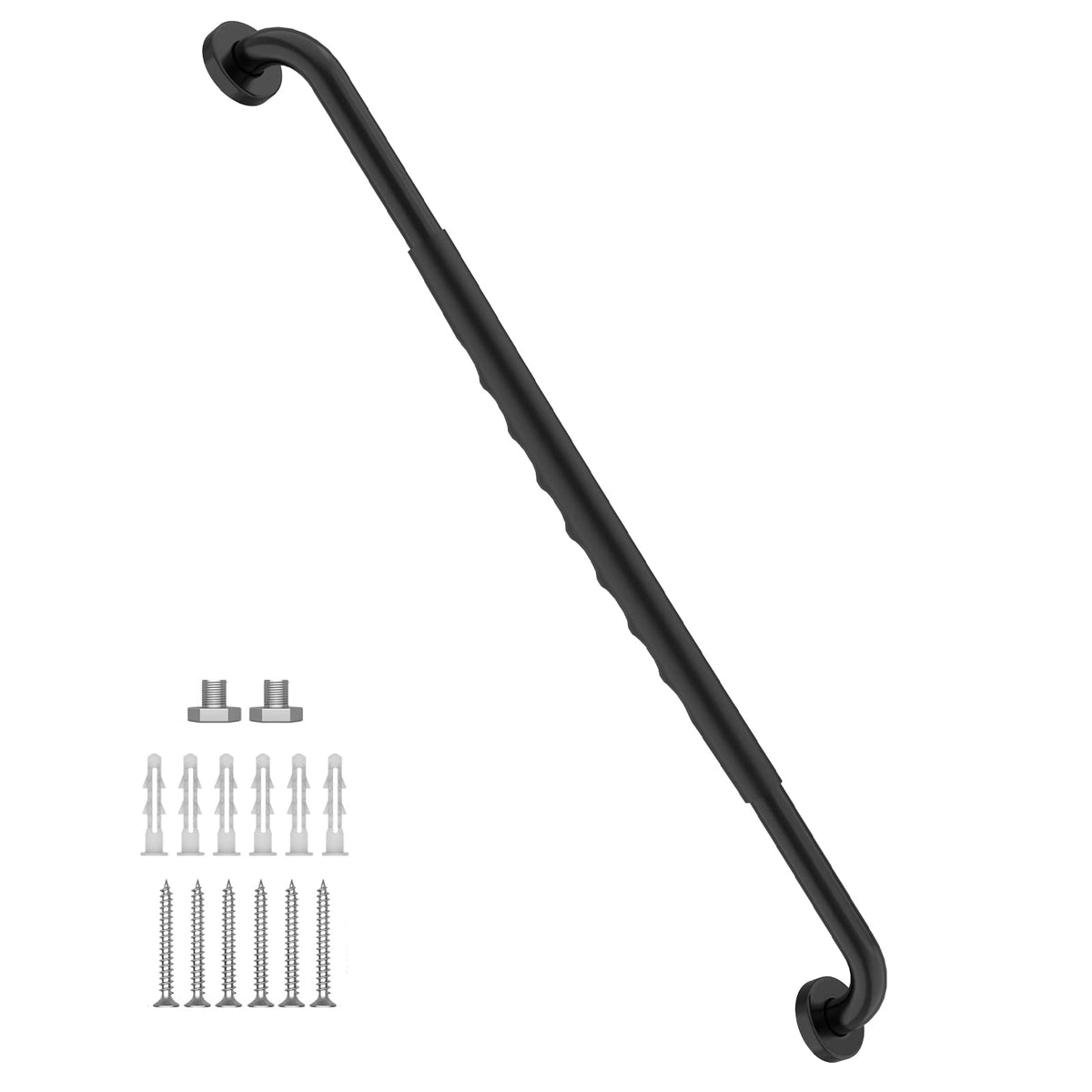 12 Inch Anti Slip Grab Bars for Wall, Munzong Stainless Steel Shower Bars
