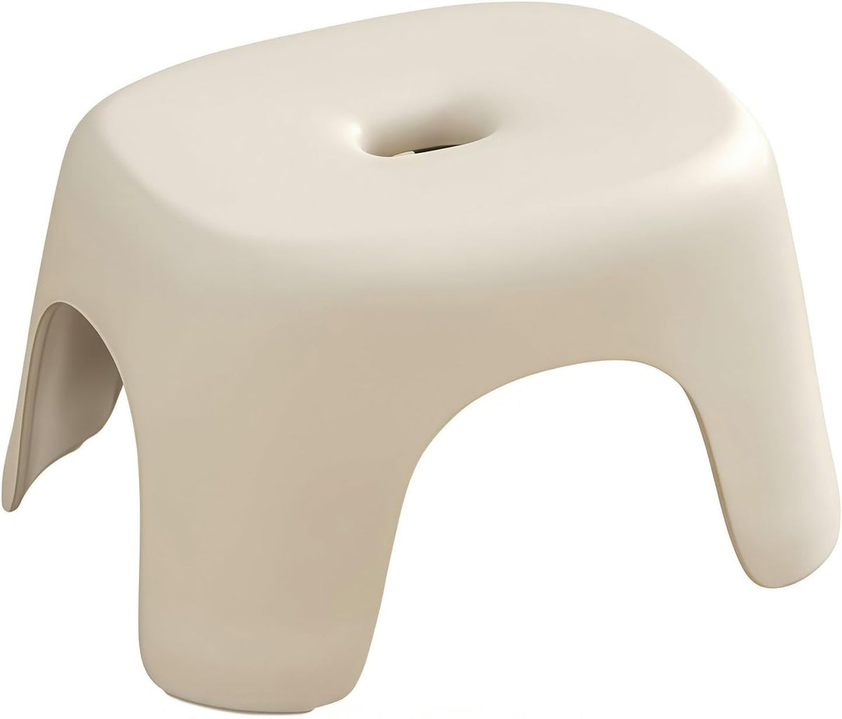 Plastic Step Stool, Heavy-Duty ABS Bathroom Shower Stool, Non-Slip Bath Seat with Rubber Pads, 12.2x9.25x7.68 Inch,
