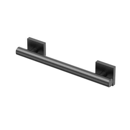 Gatco 950 Elevate Shower Grab Bar, 12 Inch, ADA Compliant, Satin Nickel, Wall Mounted Bathroom Handrail