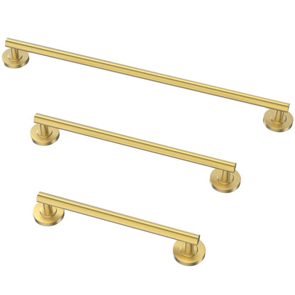 Shower Grab Bar Set, ADA Compliance Brushed Stainless Steel Handicap Grab Bar for Bathtubs and Showers, Modern 3-Pack 18" 24" 36" Shower Safety Bars for Seniors