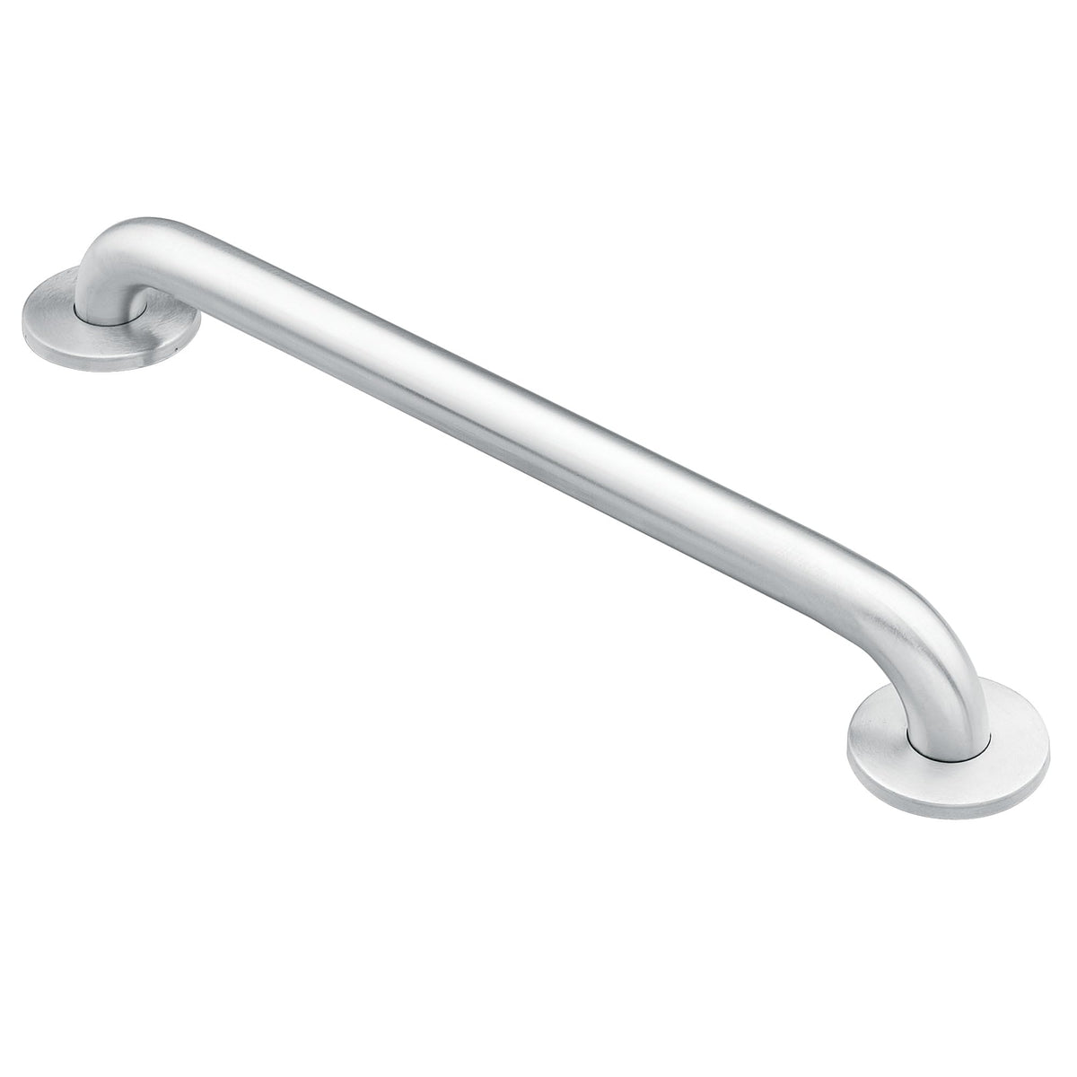 Moen Home Care Bathroom Safety 18 Inch Stainless Steel Handicap Grab Bar for Bathtub and Shower, Slip Resistant Finish, Elderly Assistance Product, Polished Brass, R8918P