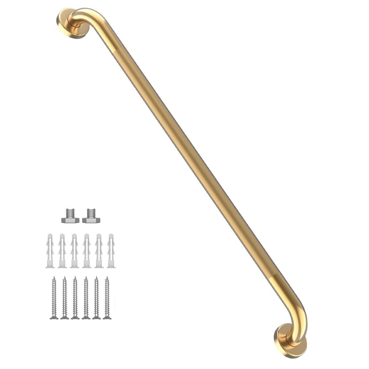 12 Inch Anti Slip Grab Bars for Wall, Munzong Stainless Steel Shower Bars