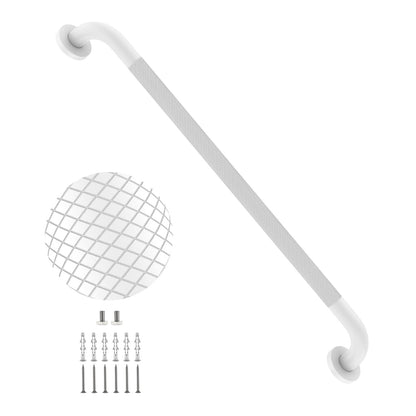2 Pack 24 Inch Polished Chrome Anti Slip Knurled Shower Grab Bar