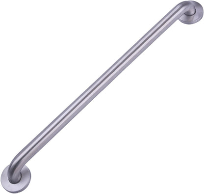 Amazon Basics Bathroom Handicap Safety Grab Bar, 24-inch Length, 1.25 Inch Diameter, Shower, 500LBs Capacity, ADA Compliant, Stainless Steel