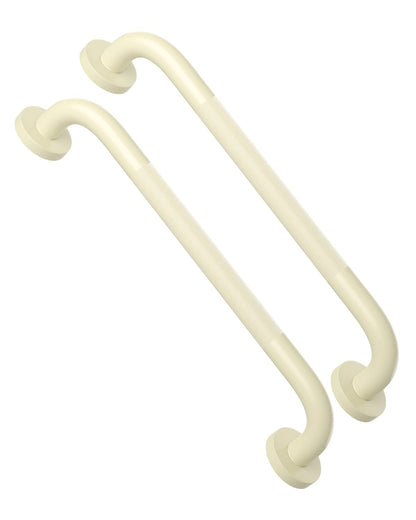 ZUEXT 2 Pack 16 Inch Chrome Anti Slip Shower Grab Bar with Knurled Grip