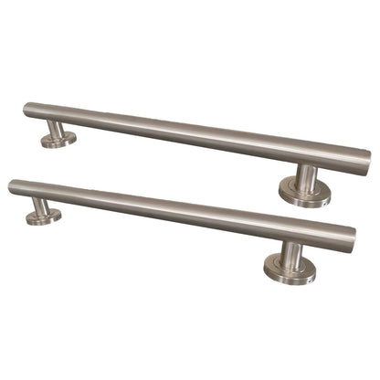 24 Inch Knurled Matte Black Grab Bar for Shower, 2 Pack