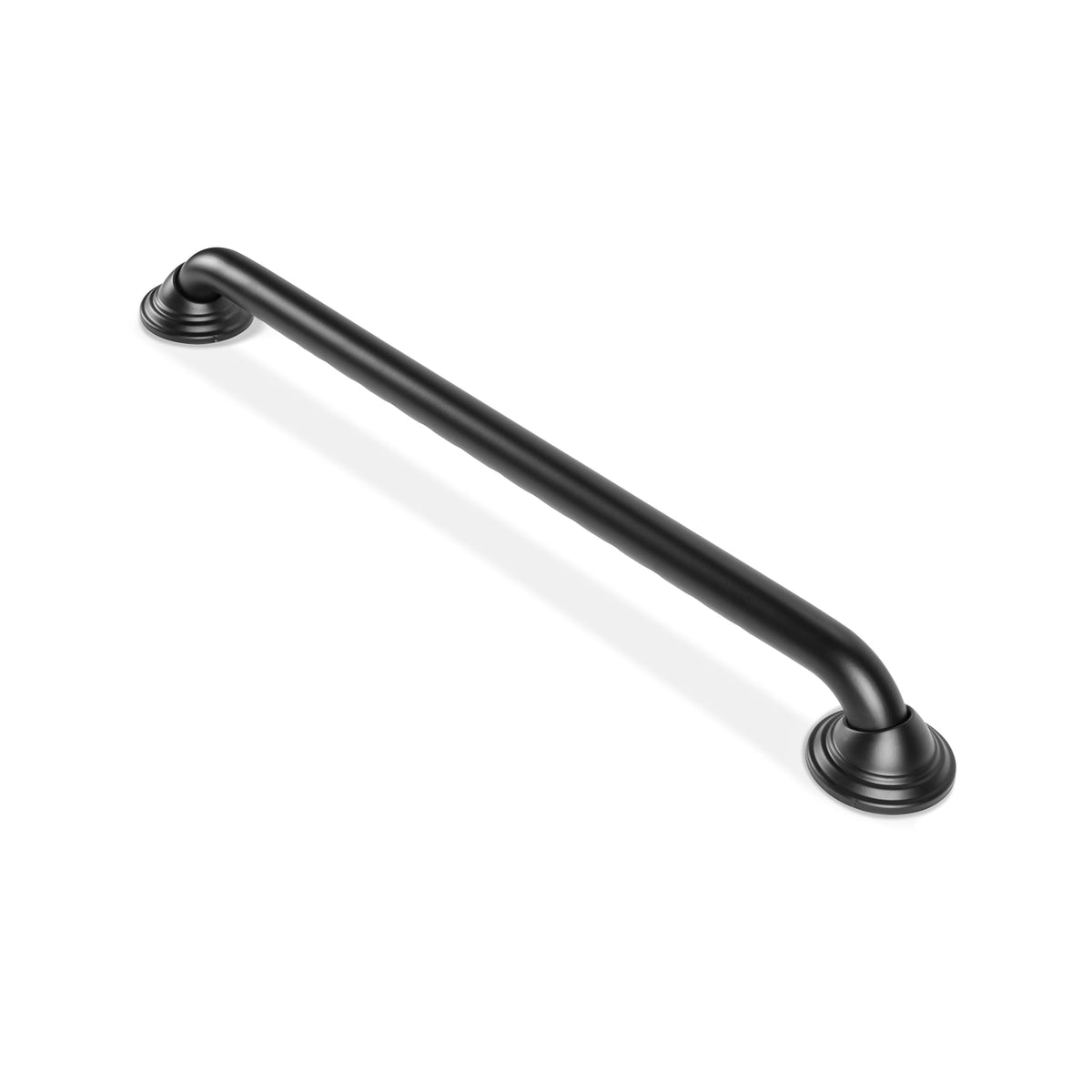 Seachrome 16 inch Finger Grip Grab Bar for Bathroom, Curl Grip, ADA Safety Grip Assist Shower Rail for Elderly and Seniors, Stainless Steel, Oil Rubbed Bronze