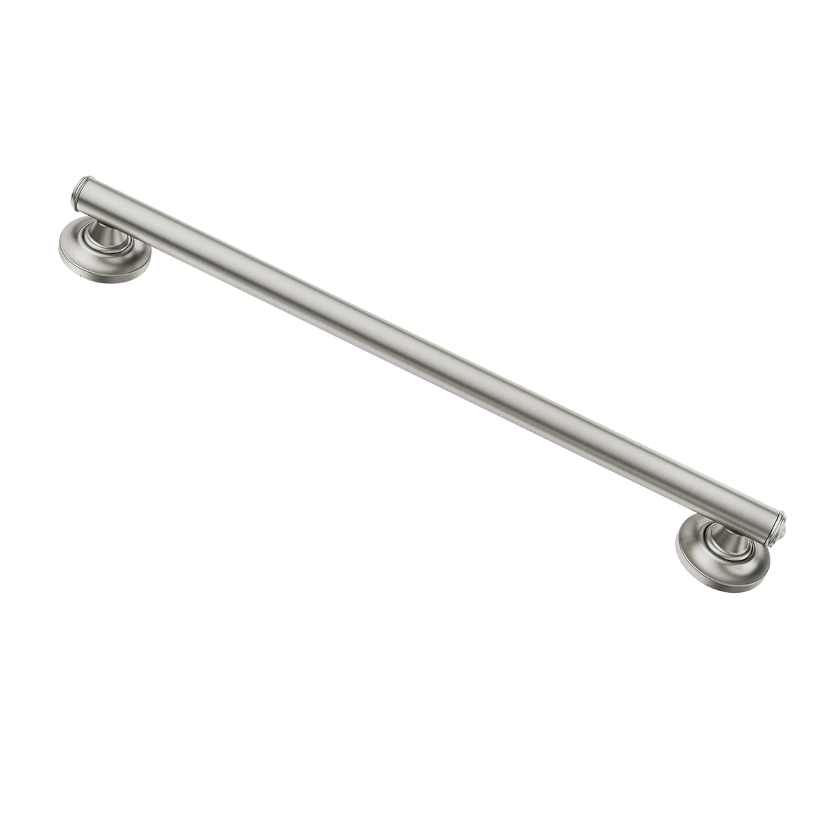 Moen LR8724D1GCH Bathroom Safety 24-Inch Designer Bathroom Grab Bar with Curled Grip, Stainless