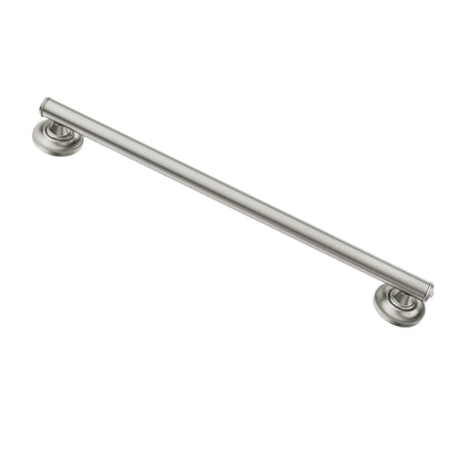 Moen LR8724D1GCH Bathroom Safety 24-Inch Designer Bathroom Grab Bar with Curled Grip, Stainless