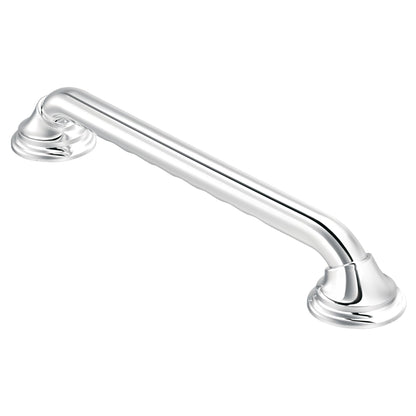 Moen Home Care Bathroom Safety Designer24 Inch Handicap Grab Bar for Bathtub and Shower with Curled Grip, Elderly Assistance Product, Brushed Nickel, LR8724D3GBN