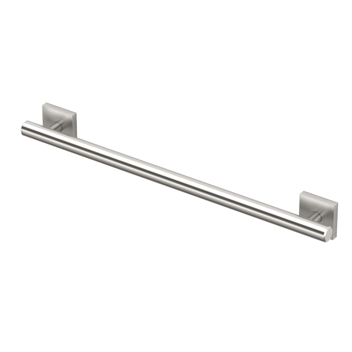 Gatco 950 Elevate Shower Grab Bar, 12 Inch, ADA Compliant, Satin Nickel, Wall Mounted Bathroom Handrail