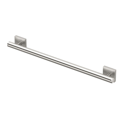 Gatco 950 Elevate Shower Grab Bar, 12 Inch, ADA Compliant, Satin Nickel, Wall Mounted Bathroom Handrail