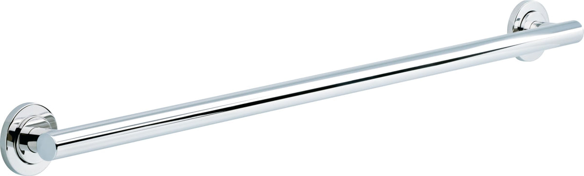 Franklin Brass Voisin (1-Pack) 18' ADA Grab Bar Bathtub Handle Safety Grip in Bright Stainless Steel 1-1/4' diameter Wall Mount Shower Handicap VOI5918-BS