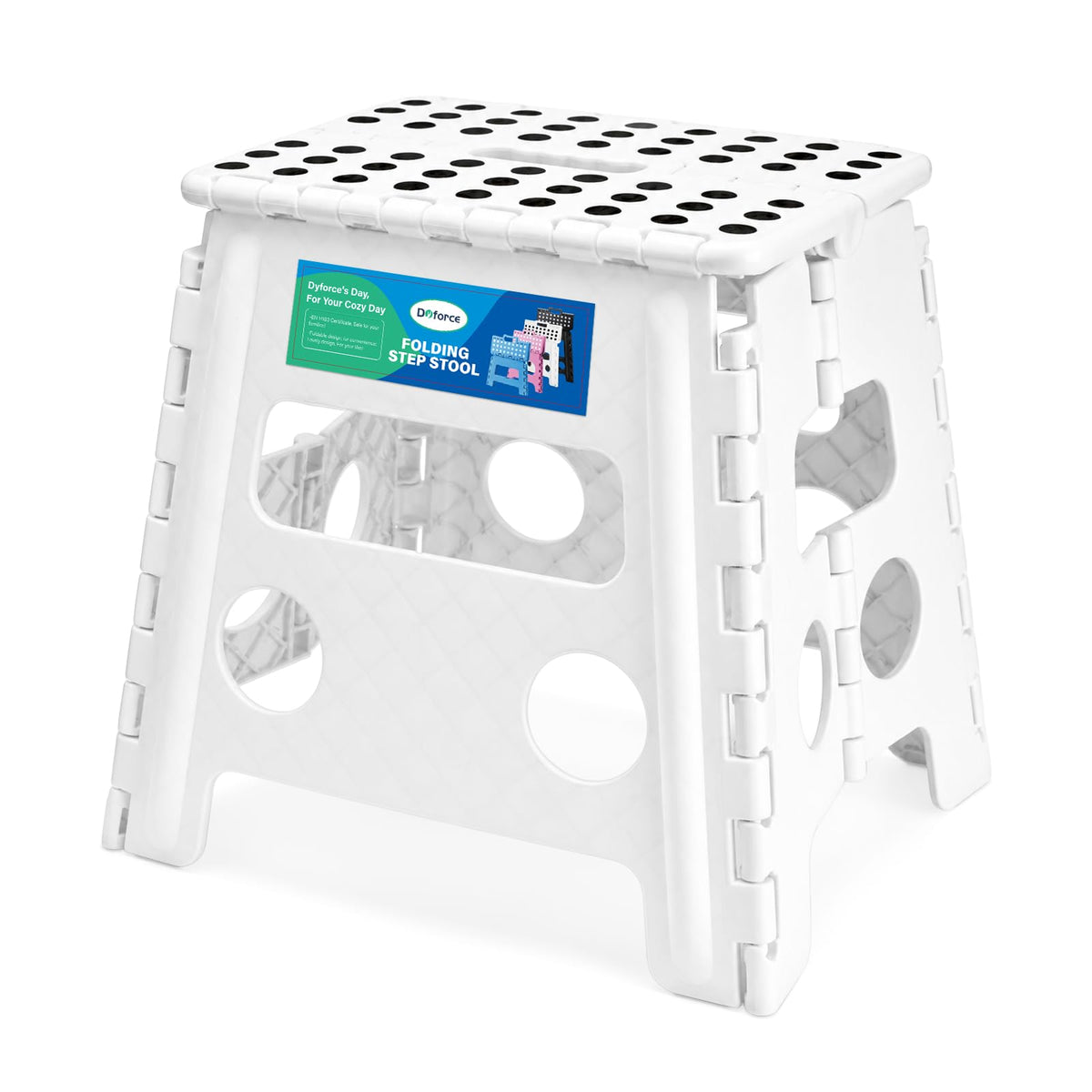 Dyforce Kids Step Stool 9 Inch, 300lbs Folding Step Stool for Toddler