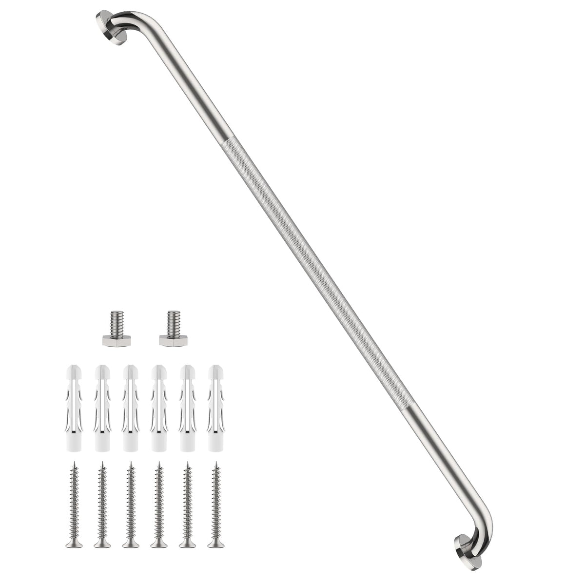 12 Inch Anti Slip Grab Bars for Wall, Munzong Stainless Steel Shower Bars