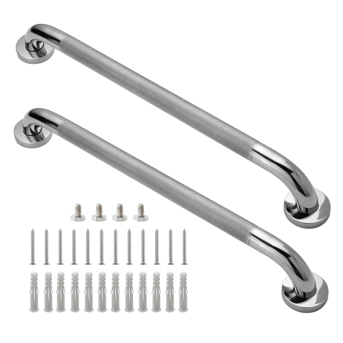 Rockgoya 16 Inch Anti-Slip Shower Grab Bars, 1.25" Diameter 2 Pack