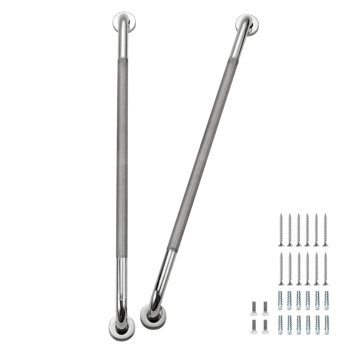 Grab Bars for Shower, 18 Inch Shower Handle, 2 Pack, Brushed Nickel