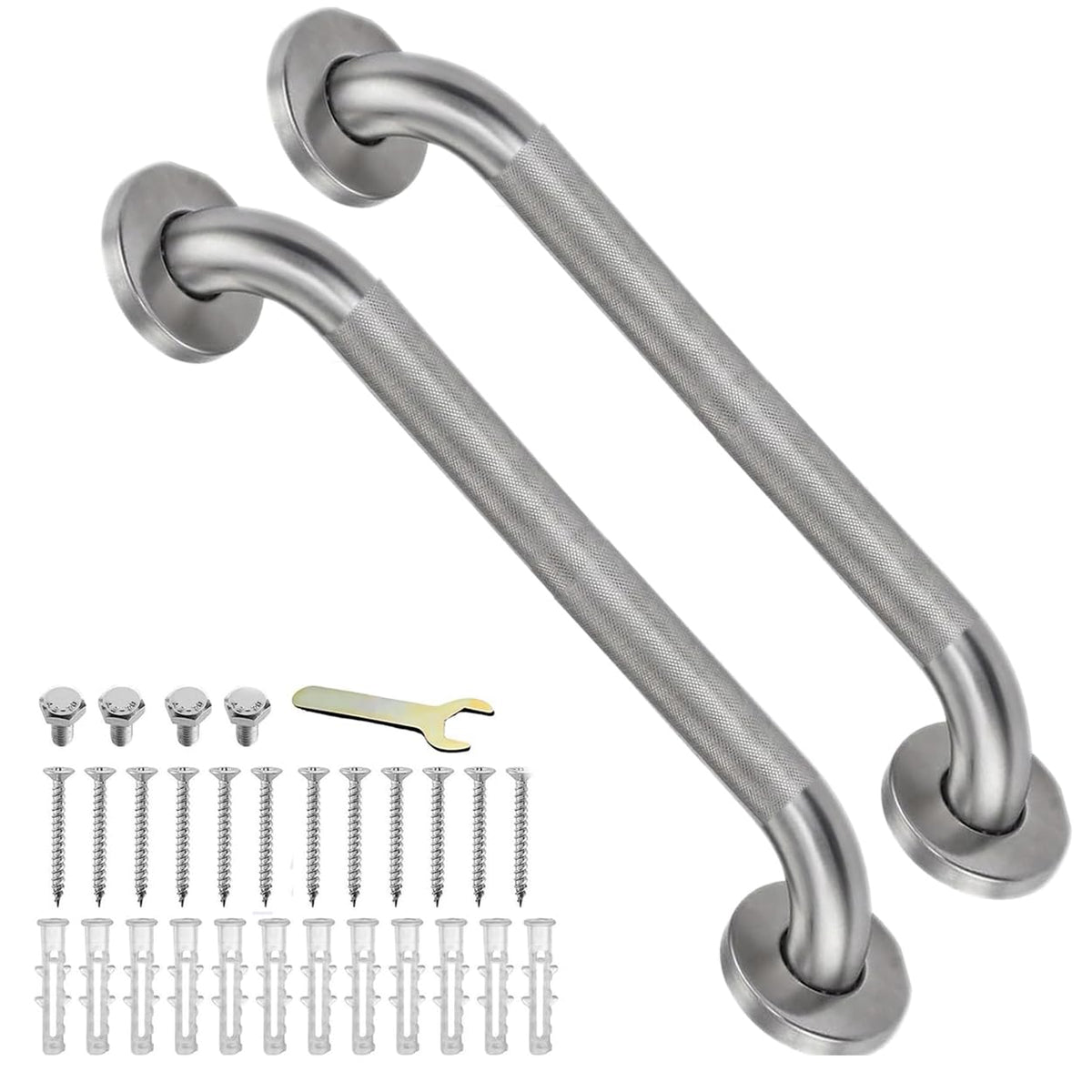 Grab Bars for Shower 16 Inch Bathroom Safety Bars for Seniors