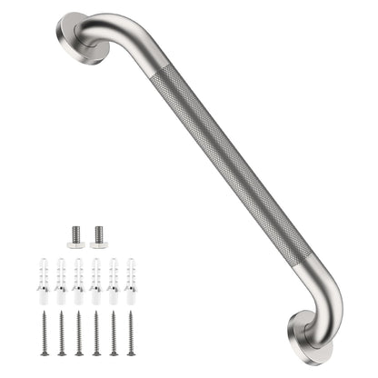 Shower Grab Bar 16 Inch, Brushed Nickel Bathroom Safety Grab Bar