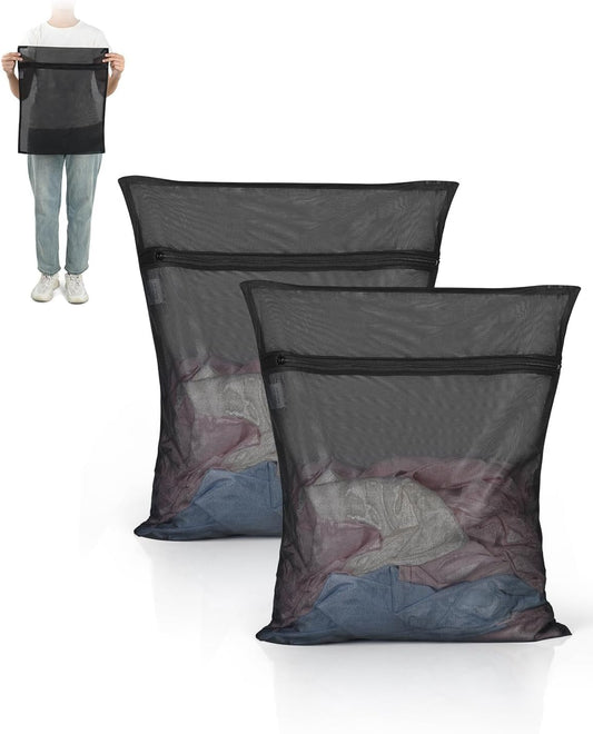 OTraki 2 Pack Mesh Laundry Bags 16X20 inch Durable Laundry Garment Bag