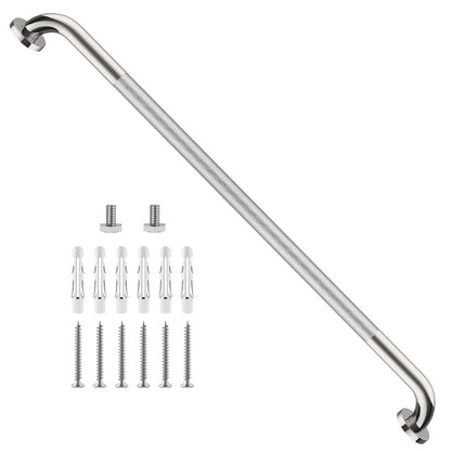 Shower Grab Bar 16 Inch, Brushed Nickel Bathroom Safety Grab Bar