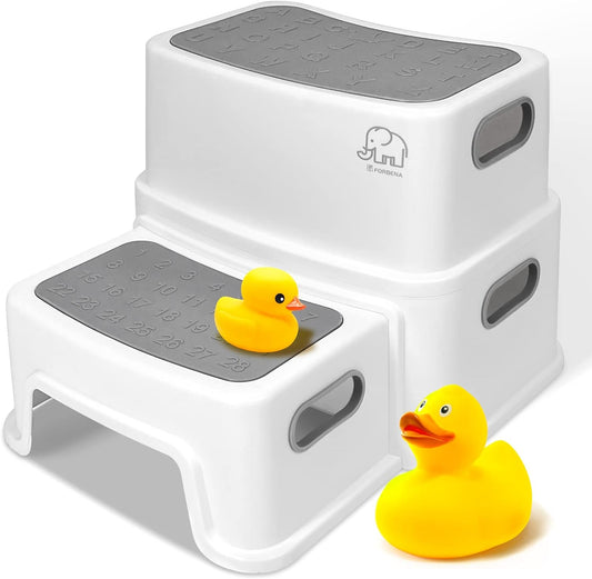 Forbena Toddler Step Stool for Bathroom Sink, 2 Step Stool for Kids Toilet