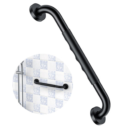 ZUEXT 2 Pack 16 Inch Chrome Anti Slip Shower Grab Bar with Knurled Grip