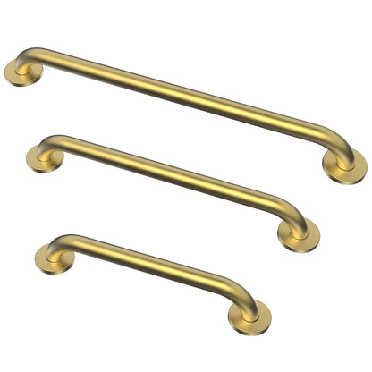 Grab Bar Bundle for ADA Compliance, Brushed Stainless Steel 1.5" Diameter 3-Piece Set (18", 36", 42") for Commercial Restrooms & Shower Safety Bars for Seniors