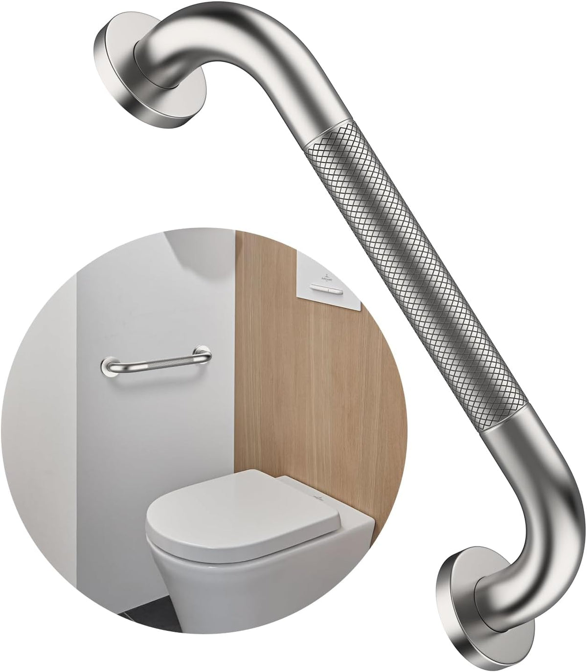 12 Inch Anti Slip Grab Bars for Wall, Munzong Stainless Steel Shower Bars