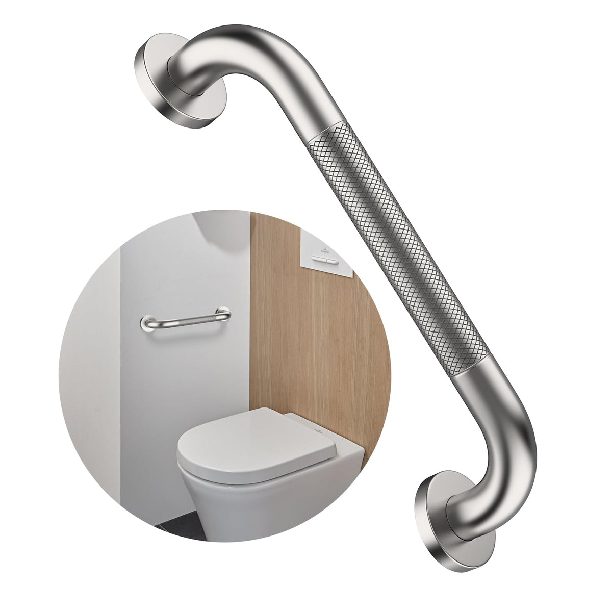 12 Inch Anti Slip Grab Bars for Wall, Munzong Stainless Steel Shower Bars