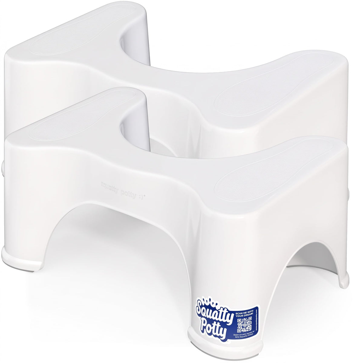 Squatty Potty Original Bathroom Toilet Stool 9 Inches Tall - White