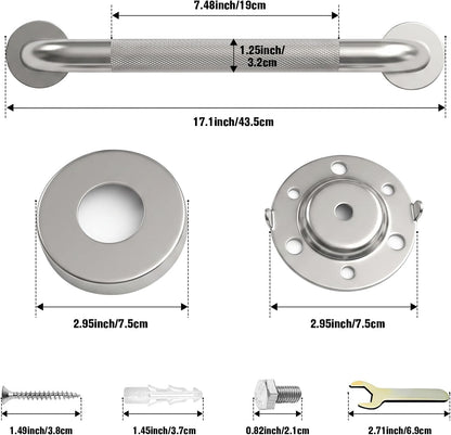 Grab Bars for Shower 16 Inch Bathroom Safety Bars for Seniors