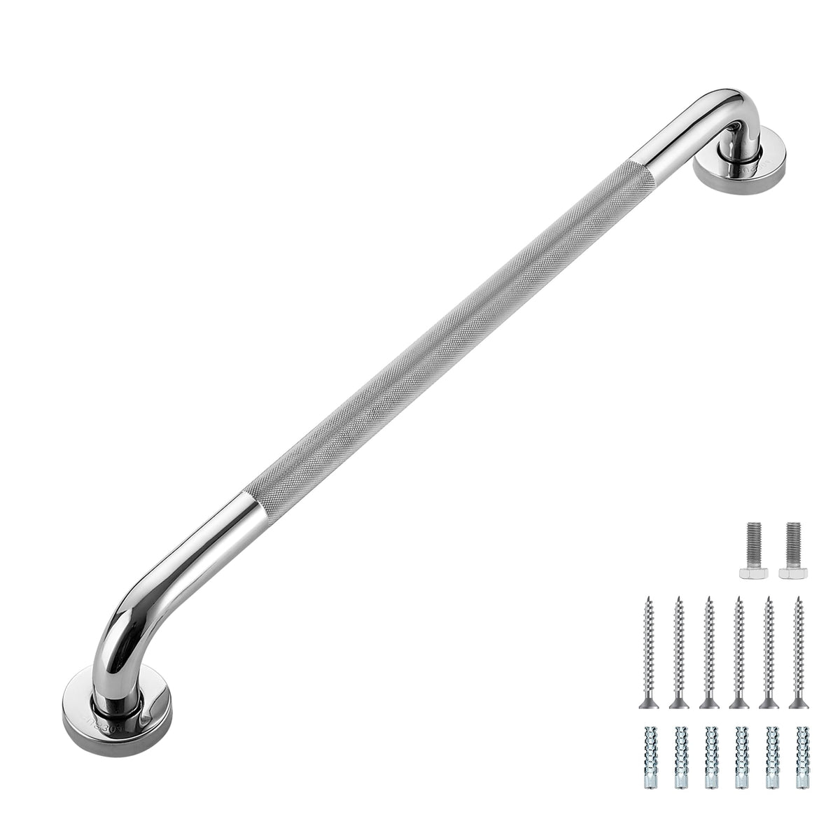 Grab Bars for Shower, 18 Inch Shower Handle, 2 Pack, Brushed Nickel