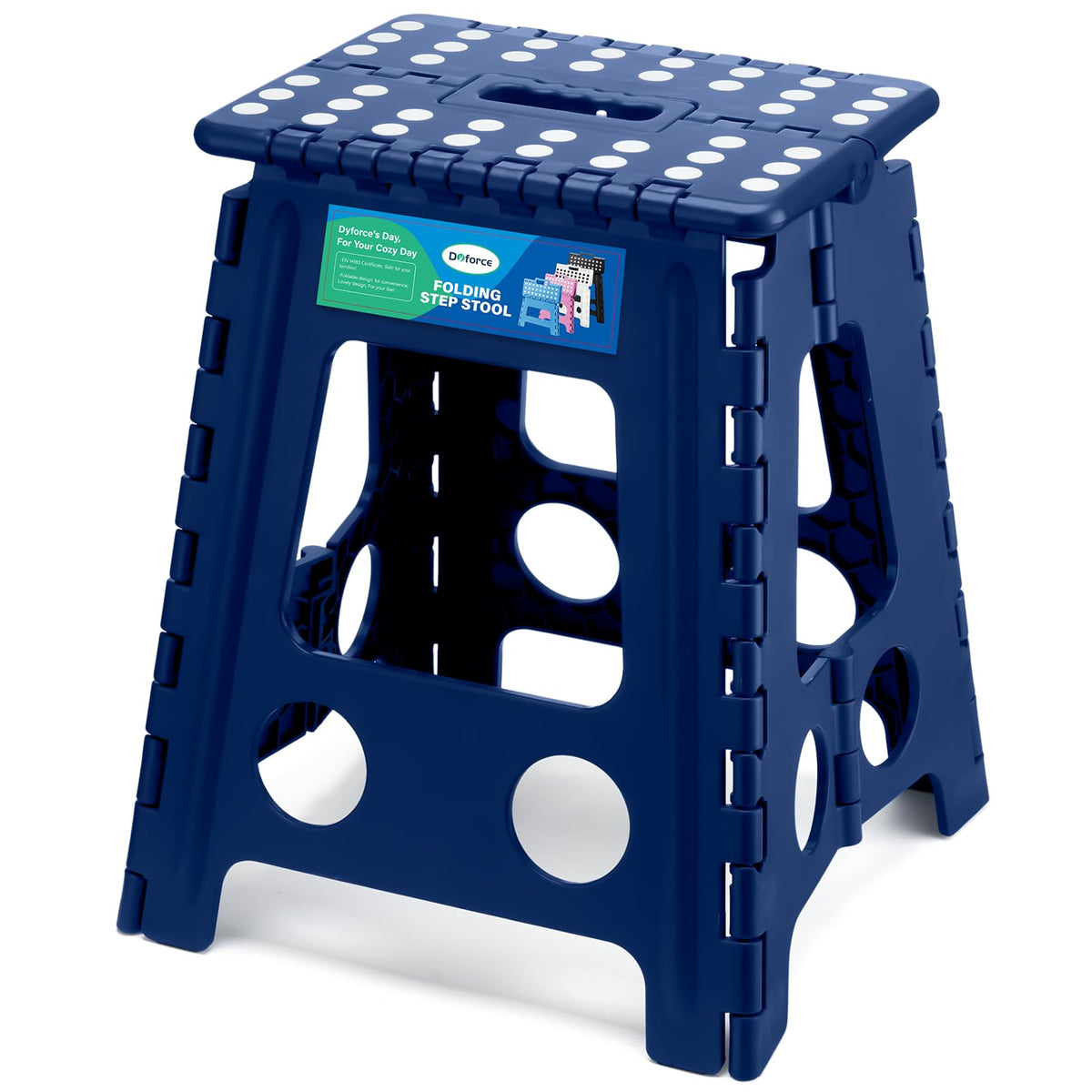 Dyforce Kids Step Stool 9 Inch, 300lbs Folding Step Stool for Toddler