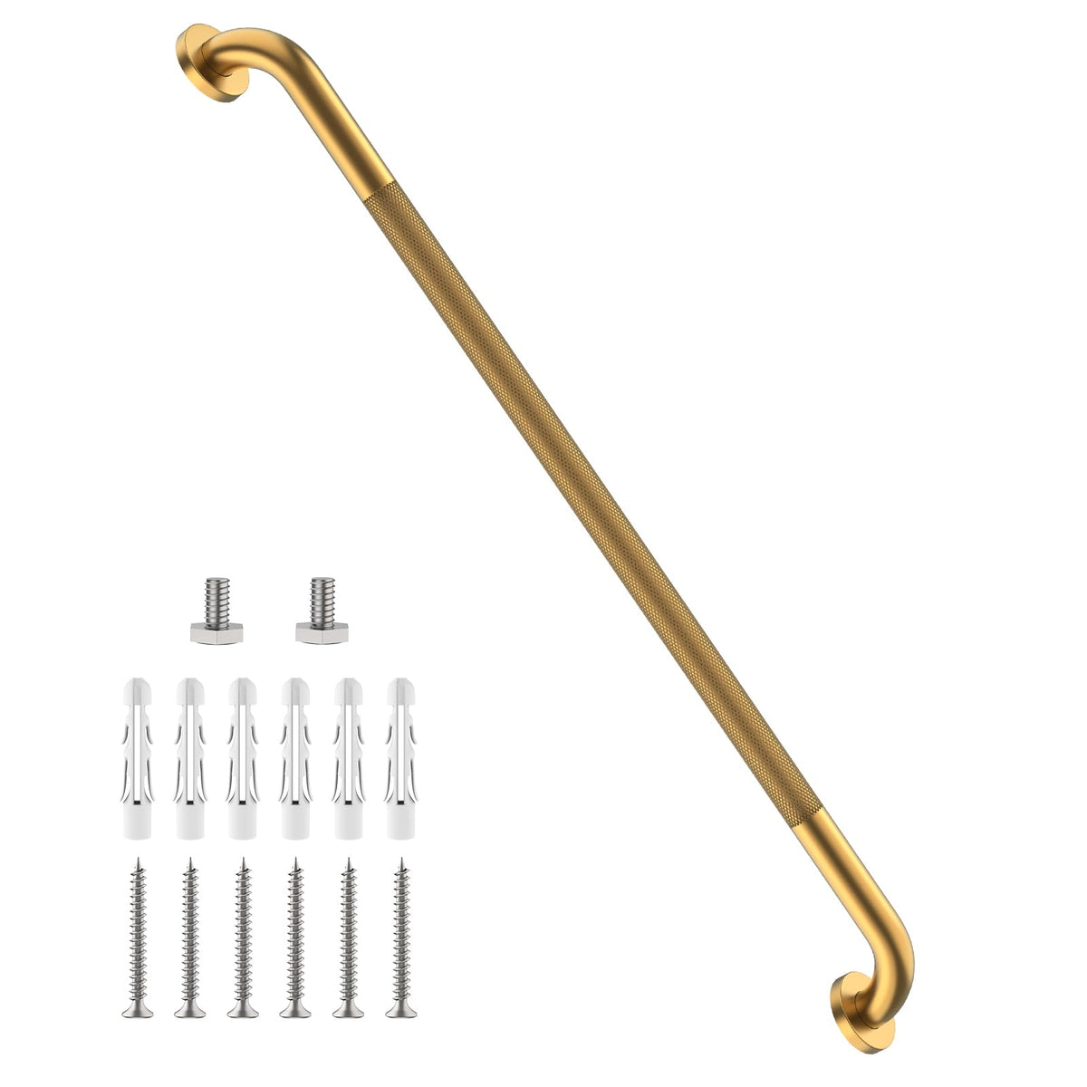 12 Inch Anti Slip Grab Bars for Wall, Munzong Stainless Steel Shower Bars