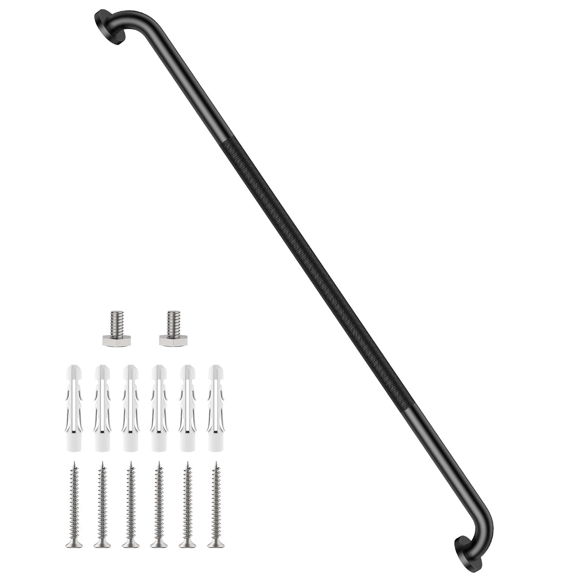 12 Inch Anti Slip Grab Bars for Wall, Munzong Stainless Steel Shower Bars
