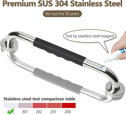 2 Pack Grab Bars for Showers 16 Inch Anti Slip