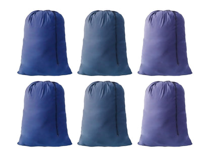 Extra Large Laundry Bag 30"x40", Varied Colors, 6 Pack