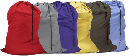 Extra Large Laundry Bag 30"x40", Varied Colors, 6 Pack