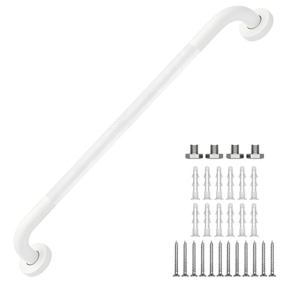 16 Inch Grab Bars 1.25" Dia,2 Pack Brushed Nickel 304 Stainless Steel Bathroom Grab Bar,Anti Slip Knurled Safety Bar,Wall Mount Handicap Grab Bars,Support Handrail for Seniors Elderly Injury